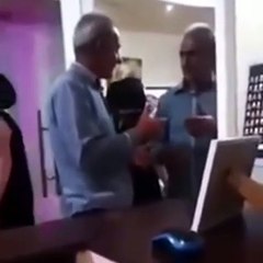 Drunk guy trying to get through a Mirror