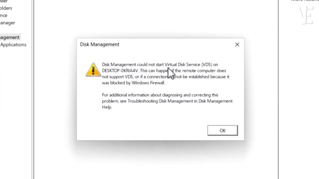 How to Solve Disk Management Could Not Start Virtual Disk Service Error