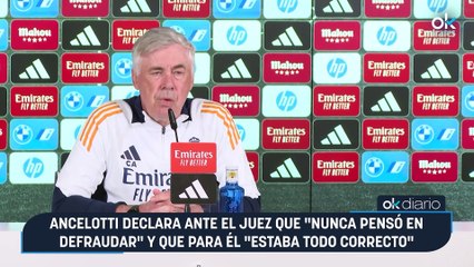 Ancelotti declara ante el juez que "nunca pensó en defraudar" y que para él "estaba todo correcto"