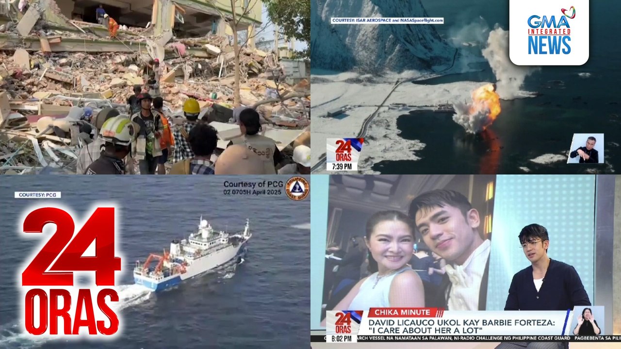 24 Oras: (Part 3) SC, hinimok na utusan ang Kongreso na magpasa ng Anti-Political Dynasty Law; 4 na Pinoy na nawawala kasunod ng lindol sa Myanmar, patuloy na hinahanap; David Licauco ukol kay Barbie Forteza: "I care about her a lot," atbp.