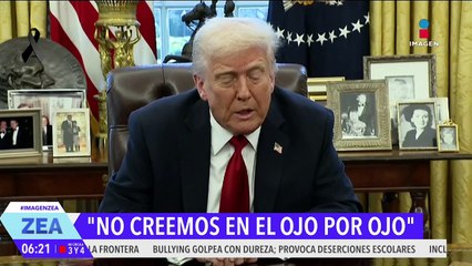 "No creemos en el ojo por ojo, diente por diente": Sheinbaum ante aranceles