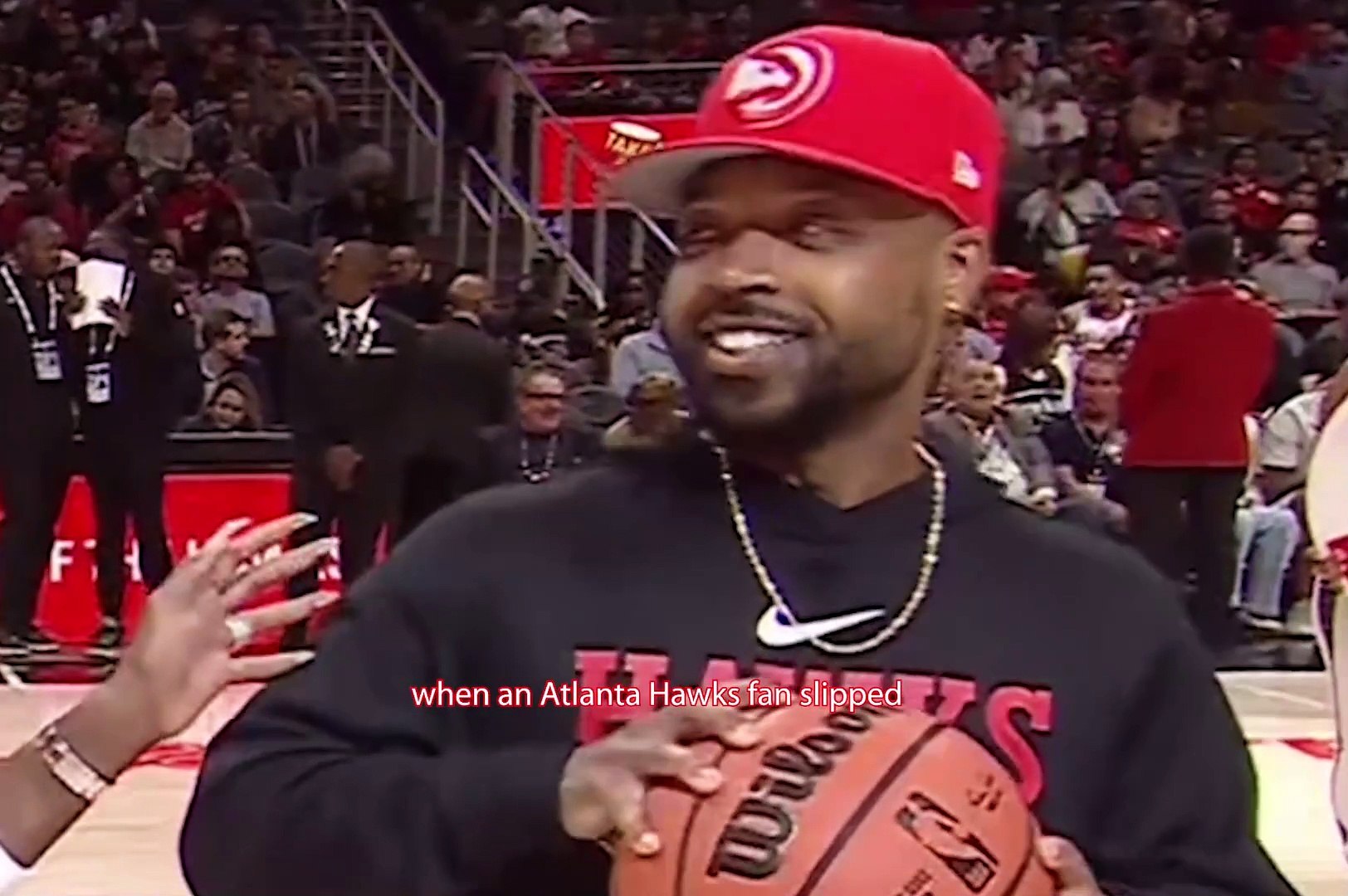Atlanta Hawks Fans Atlanta Hawks Fans Wear Traditional Red And White