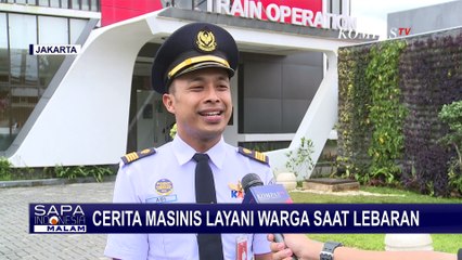 Tak Mudik Demi Tugas, Adi Basuki Tetap Berikan Pelayanan Sebagai Masinis KRL Saat Lebaran
