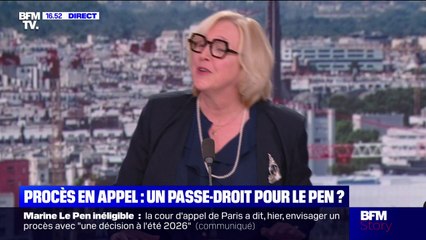 Procès RN en appel: "C'est une accélération, parce que dans beaucoup de cours d'appel, ce ne sont pas les délais en vigueur", affirme Catherine Vandier, magistrate et trésorière de l'UNSM