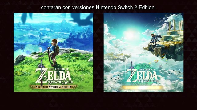 Tráiler The Legend of Zelda mejorados para Nintendo Switch 2