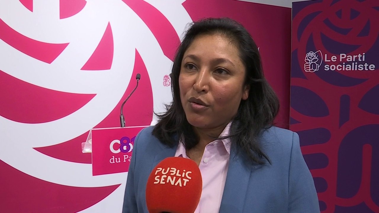 Corinne Narassiguin, secrétaire nationale du PS, explique les étapes du congrès socialiste de Nancy