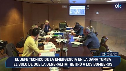 El jefe técnico de la Emergencia en la DANA tumba el bulo de que la Generalitat retiró a los bomberos