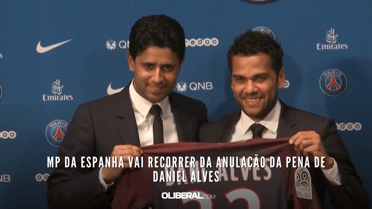 MP da Espanha vai recorrer da anulação da pena de Daniel Alves