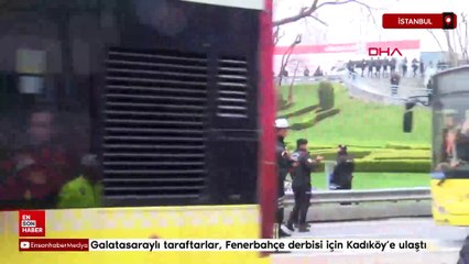 Galatasaray taraftarı Kadıköy'de