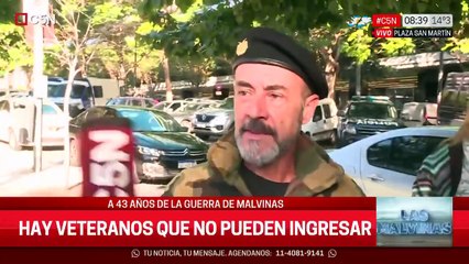 La indignante denuncia de los ex combatientes: "No nos dejaron entrar al acto"