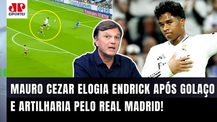 "Gente, o Endrick está na CATEGORIA de jogador que..." Mauro Cezar ELOGIA após GOL pelo Real Madrid!