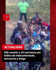 ERD somete a 231 personas por tráfico de indocumentado, mercancía y droga