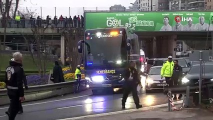 Fenerbahçe, derbi için stada geldi