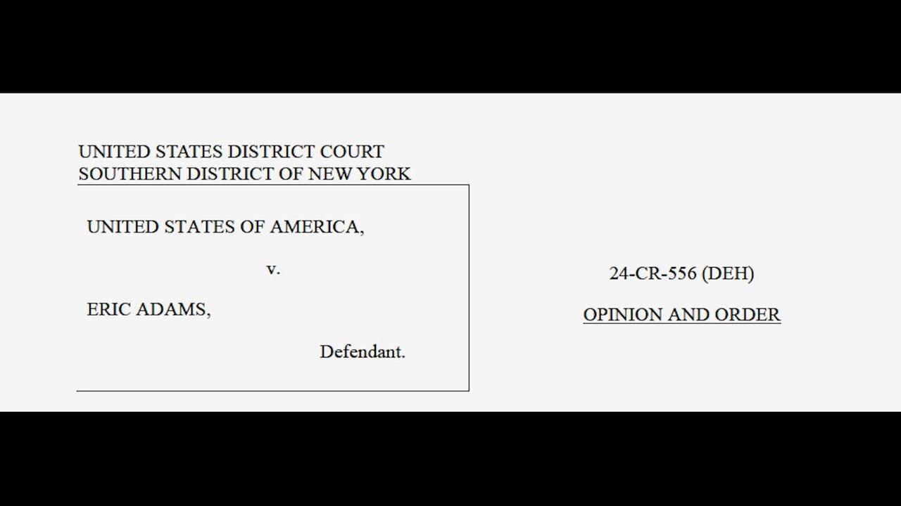 NYC Mayor Eric Adams' corruption case dismissed