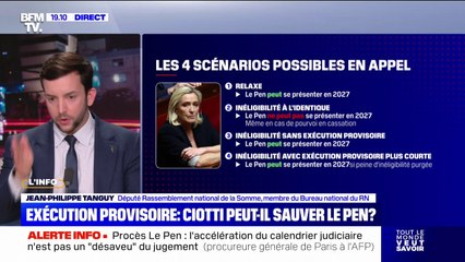 Procès RN: "On n'est pas dans le déni, on est dans le combat", affirme Jean-Philippe Tanguy (RN)