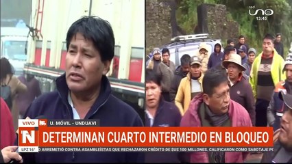 ULTIMO MOMENTO: CUARTO INTERMEDIO EN BLOQUEO A LOS YUNGAS