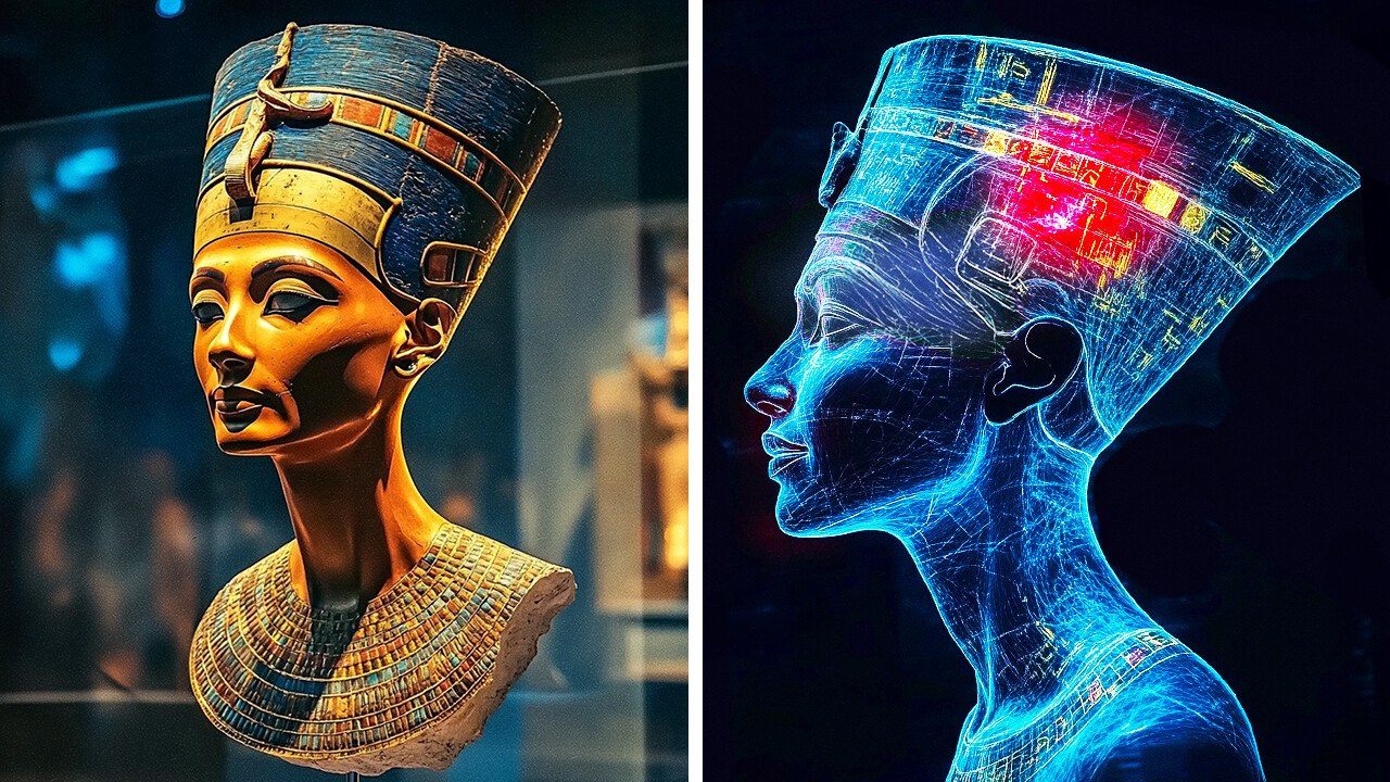 Les rayons X viennent de découvrir CECI à l'intérieur du buste de Néfertiti