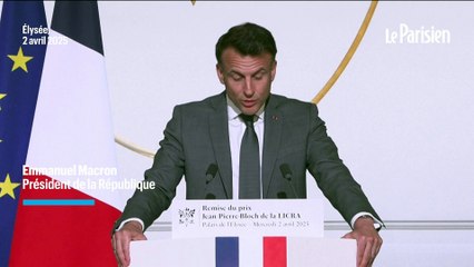 L'antisémitisme est « une haine née à l'extrême droite », lance Macron