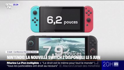 Nintendo: la nouvelle Switch 2 sera disponible à partir du 5 juin
