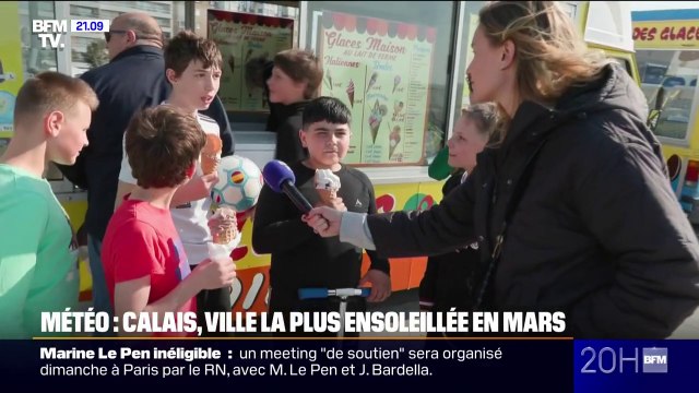 LE REPORTAGE DU 20H - Calais, la ville la plus ensoleillée de France au mois de mars
