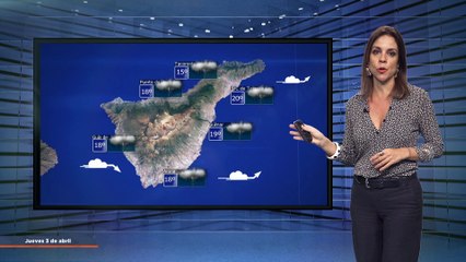 La previsión del tiempo en Canarias para el 3 de abril de 2025, en Atlántico Televisión.