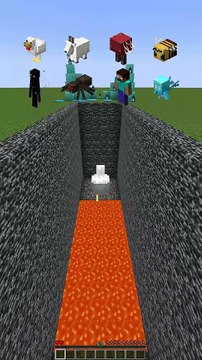 Minecraft Breaking Out vs Mob Trap (Bumble Bee) #shorts