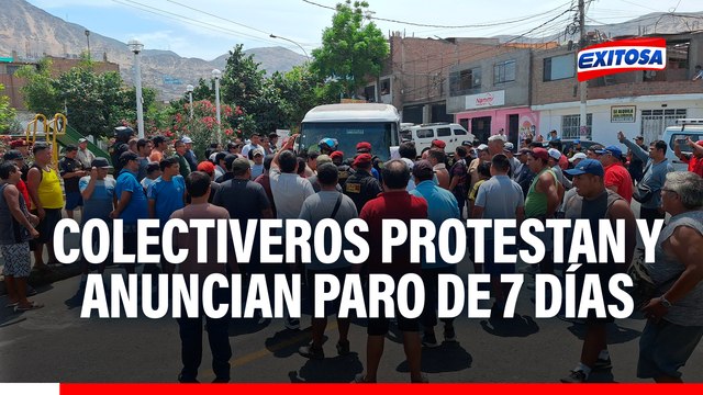 Dina, escucha, no más extorsión : Colectiveros protestan y anuncian paro de 7 días