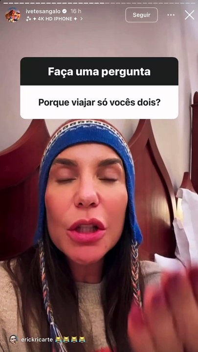 Ivete Sangalo dá resposta irônica a questionamento de seguidor sobre viagem de casal: “A gente te esperou”