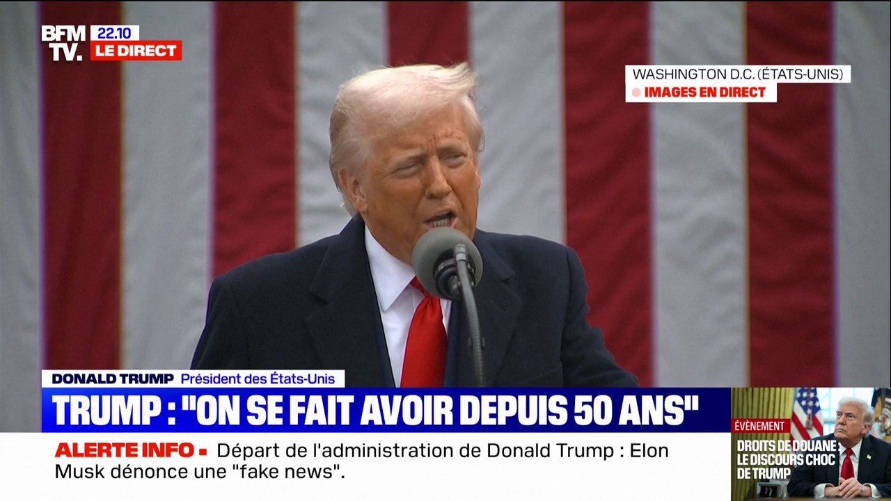 Donald Trump: "Les droits de douane seront réciproques, ce qu'ils font pour nous, on le fera pour eux"
