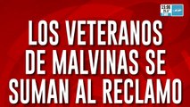 Los veteranos de Malvinas se suman al reclamo