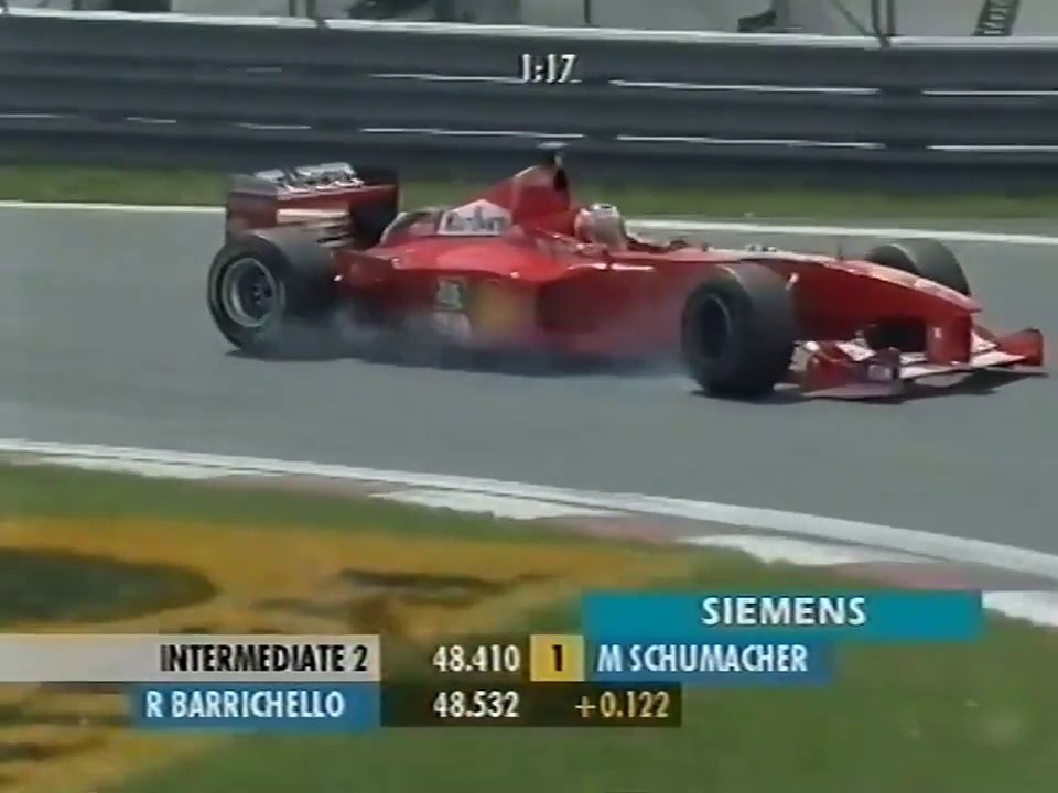 F1 – Rubens Barrichello (Ferrari V10) lap in qualifying – Canada 2000