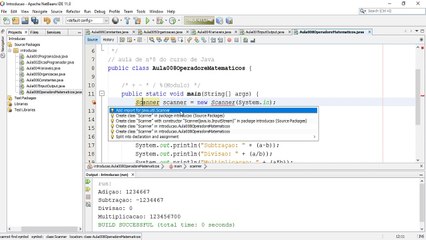 Curso de Java | Aula 009 - Como Usar Operadores Matemáticos (Soma e Módulos)