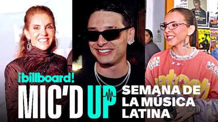 Peso Pluma Cooks? Watch Mic’d Up With Leila Cobo At Latin Music Week | Billboard Latin