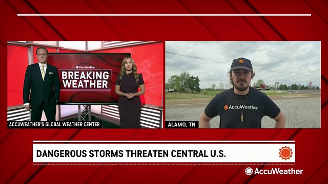 Intense dust storm precedes severe storms in the central US