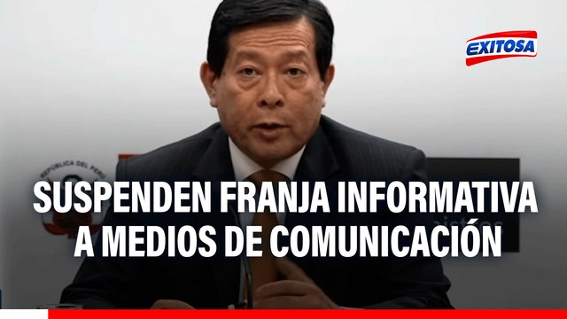 Ejecutivo suspende franja informativa a medios de comunicación: No pretendía vulnerar la libertad de expresión
