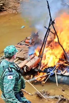 Polícia explode garimpos ilegais de ouro em Mariana