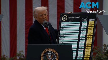 Trump announces 10 per cent tariff on Australian exports to US