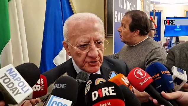 Napoli - DAZI. DE LUCA: PER CAMPANIA DANNO DA MEZZO MILIARDO DI EURO (02.04.25)