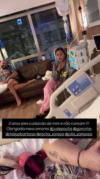Após internação, Preta Gil compartilha vídeo em hospital: “Cuidando de mim”