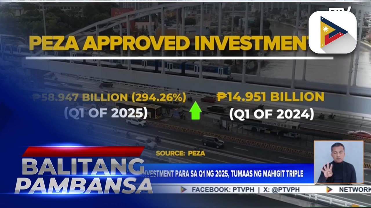 Investments, malaking tulong sa mga Pilipino at sa ekonomiya ayon sa PEZA