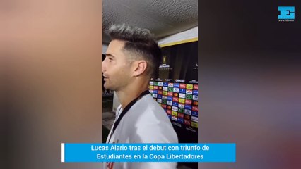 Lucas Alario tras el la victoria de Estudiantes en Venezuela: "Jugar la Libertadores es especial"
