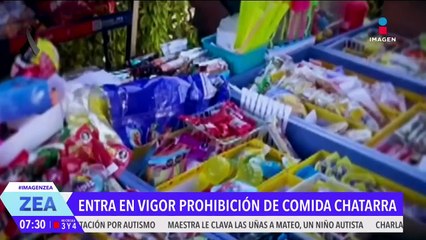 Entra en vigor la prohibición de comida chatarra en las escuelas