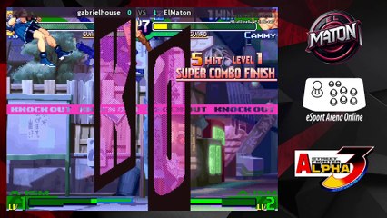 Street Fighter Alpha 3 • Luchas en linea • "GabrielHouse" vs "ElMaton" • #casualplay (2025/04/02)