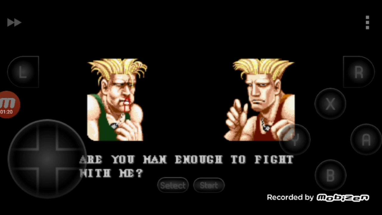 Street Fighter II Turbo: Hyper Fighting Guile vs Guile Guile é derrotado por Guile clone