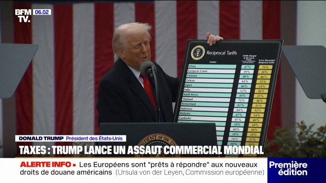 Droits de douane américains: Donald Trump déclare la guerre commerciale au monde au risque d'asphyxier l'économie mondiale