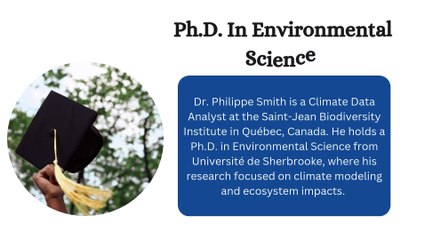 Dr. Philippe Smith - A Climate Data Analyst