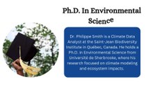Dr. Philippe Smith - A Climate Data Analyst