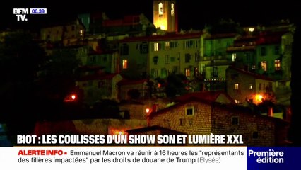 Dans les coulisses du spectacle son et lumière du festival des Templiers de Biot