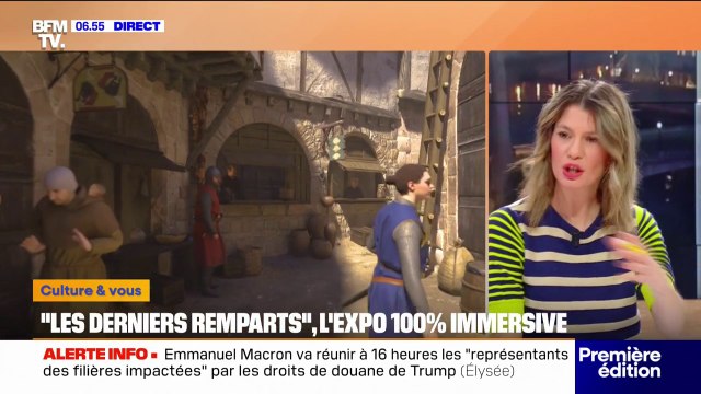 Les derniers remparts , l'exposition immersive avec un casque de réalité virtuelle pour déambuler dans Carcassonne en 1304