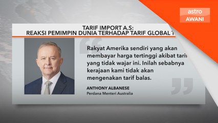 Reaksi pemimpin dunia terhadap tarif global Trump